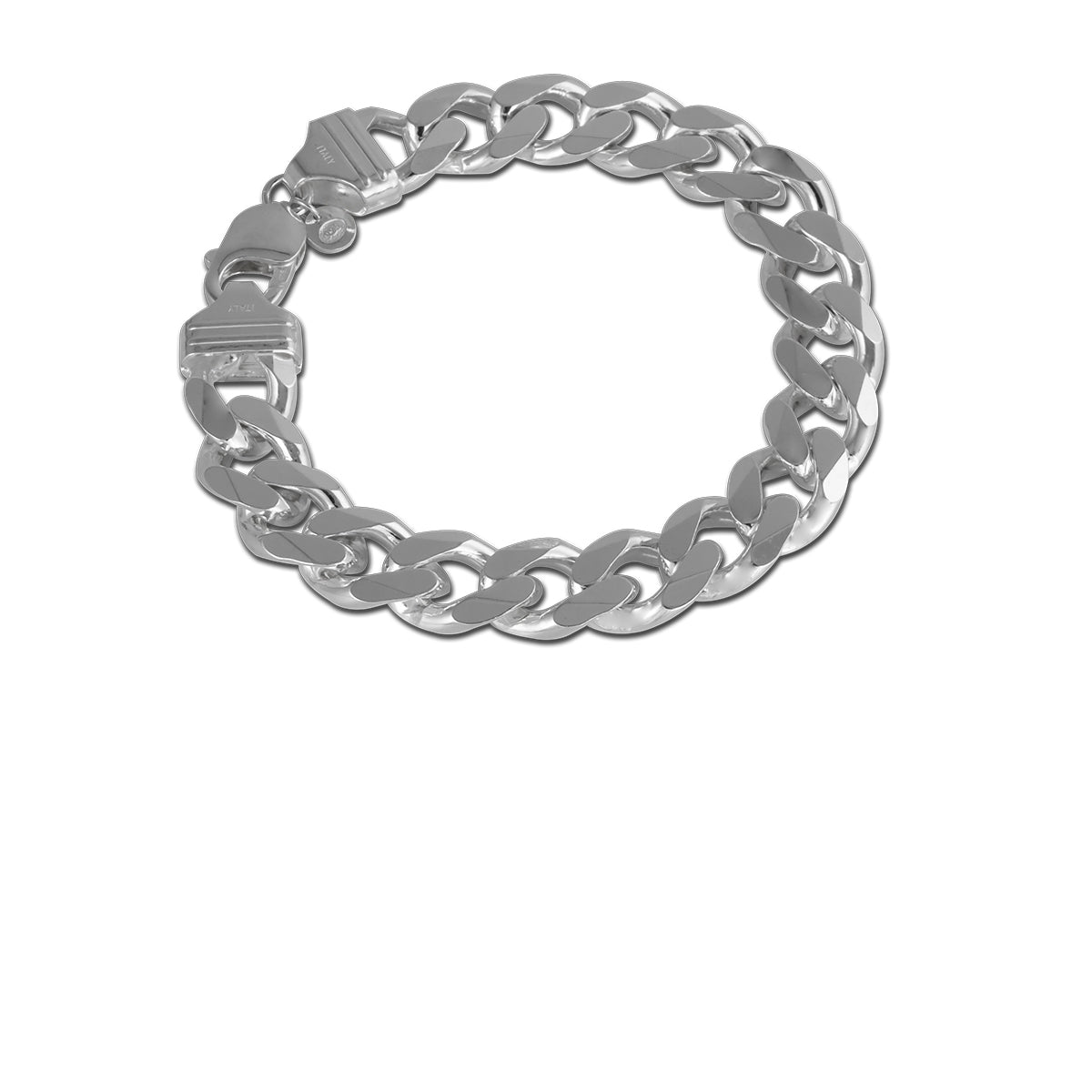 Sterling silver heavy chain bracelet for man