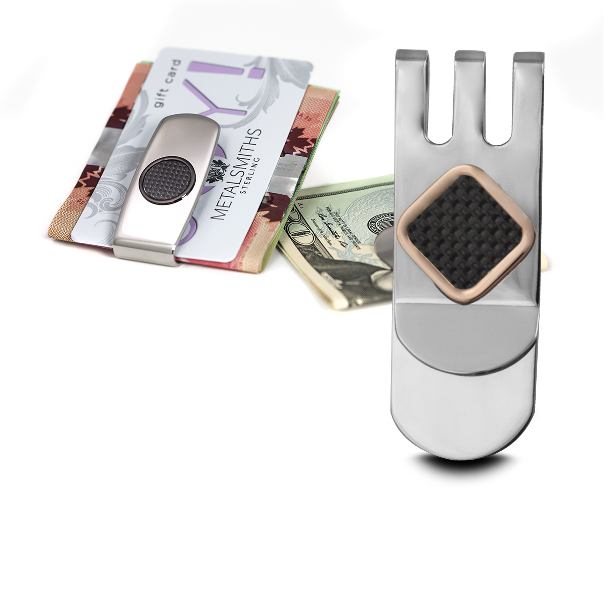 Stainless steel money clips