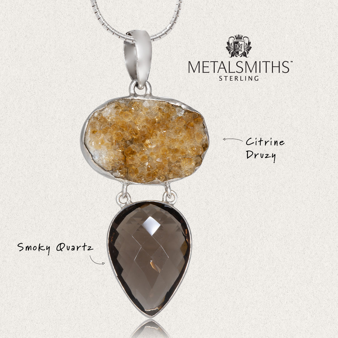 Medium Bezel Set Druzy Pendant