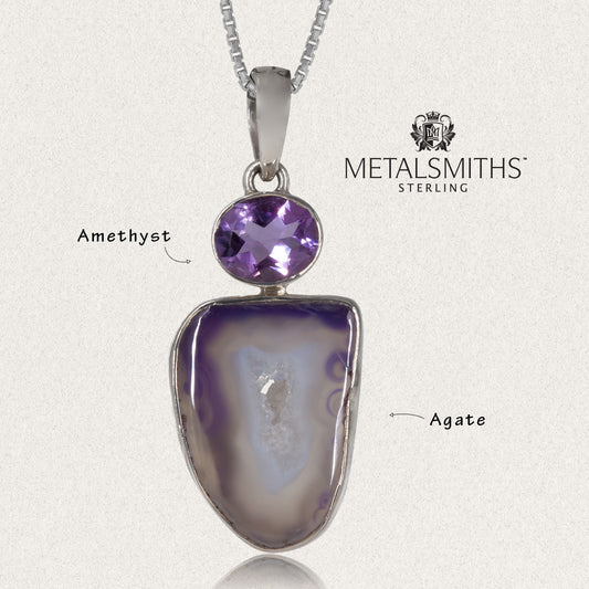 Amethyst Agate Necklace