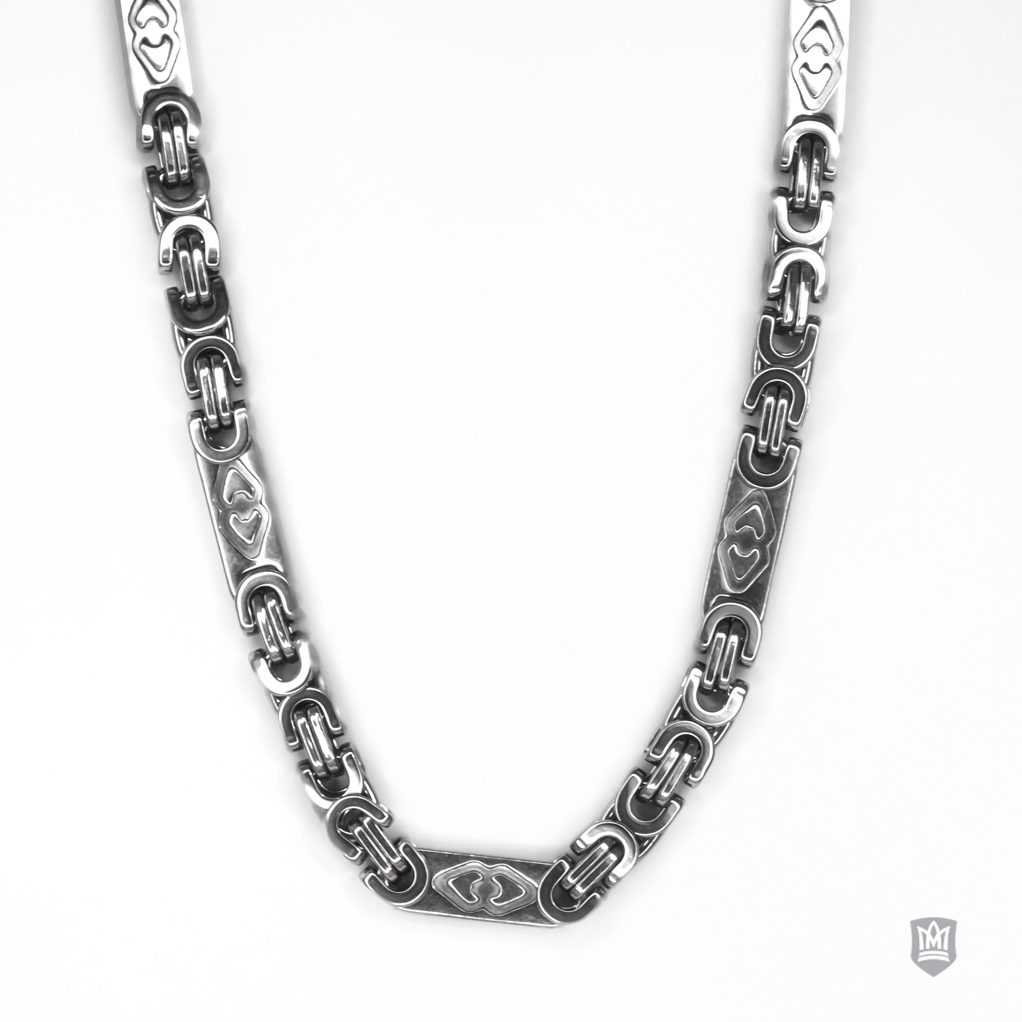 6mm Flat Byzantine Chain – Metalsmiths Sterling