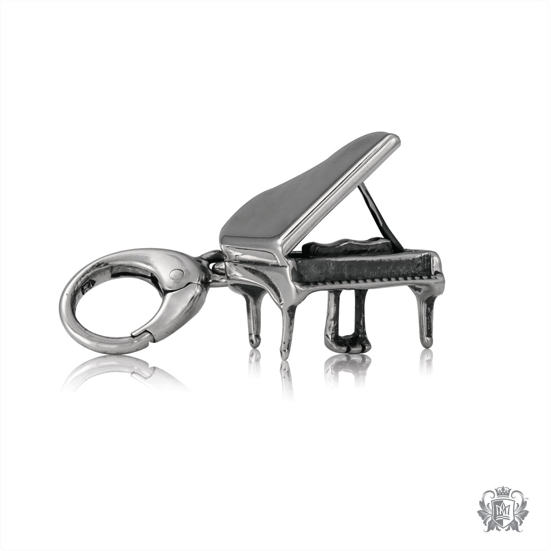 Sterling silver piano charm deals