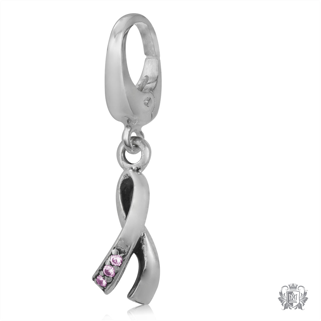 Pink Ribbon Charm