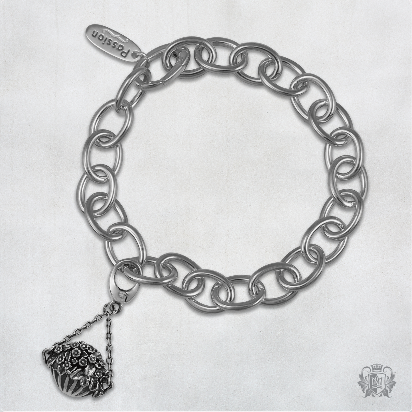 Hanging Flower Basket Charm