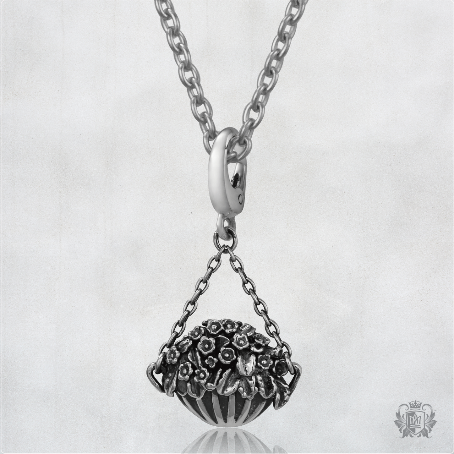 Hanging Flower Basket Charm