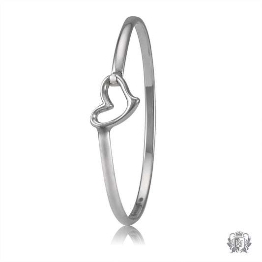 Wave Heart Hook Bangle