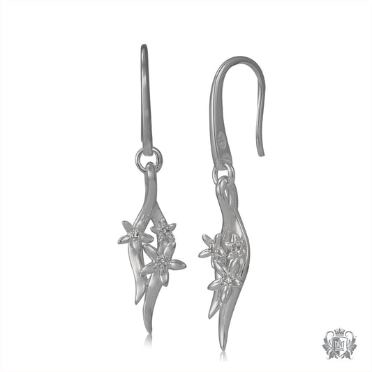 Flower Hangers with Diamond Accents