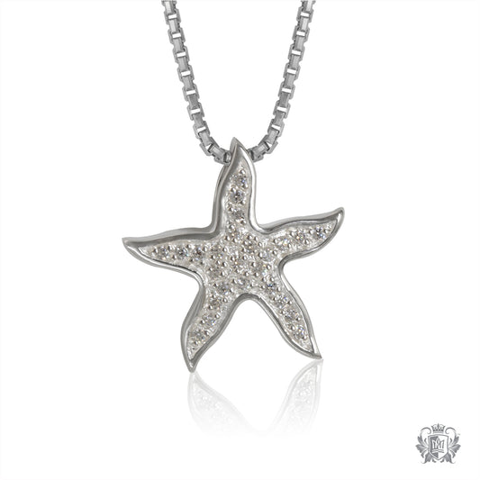 Pavé Starfish Slider Pendant