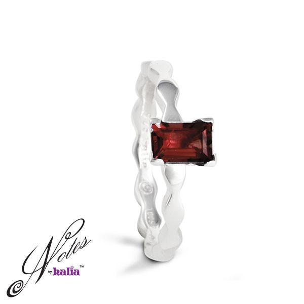 Regal Lace Garnet Stacking Ring - Metalsmiths Sterling‰̣ۡå¢ Canada