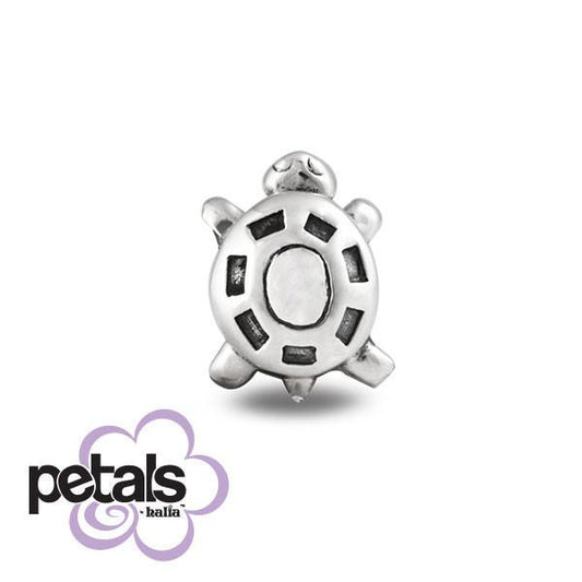Tiny Turtle -  Petals Sterling Silver Charm
