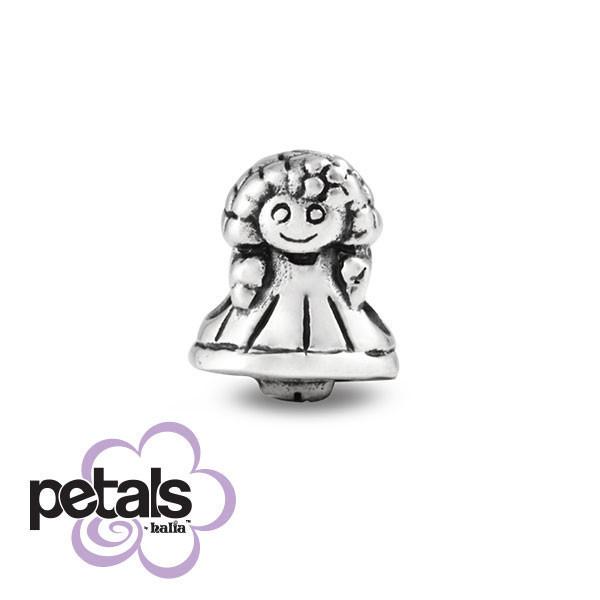 Dress-Up Doll - Petals Sterling Silver Charm