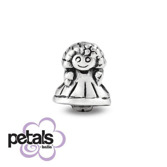 Dress-Up Doll -  Petals Sterling Silver Charm