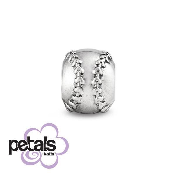 Softball Champ - Petals Sterling Silver Charm