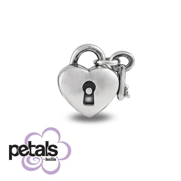 You Hold the Key - Petals Sterling Silver Charm