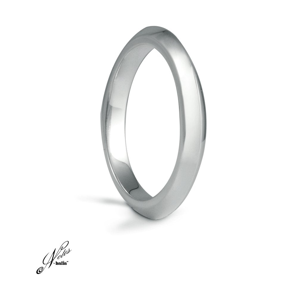 Amazingly Acute Notes By Halia Stacking Sterling Silver Ring