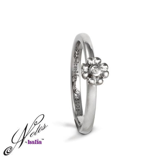 First Bloom Diamond Stacking Ring - Metalsmiths Sterling‰̣ۡå¢ Canada