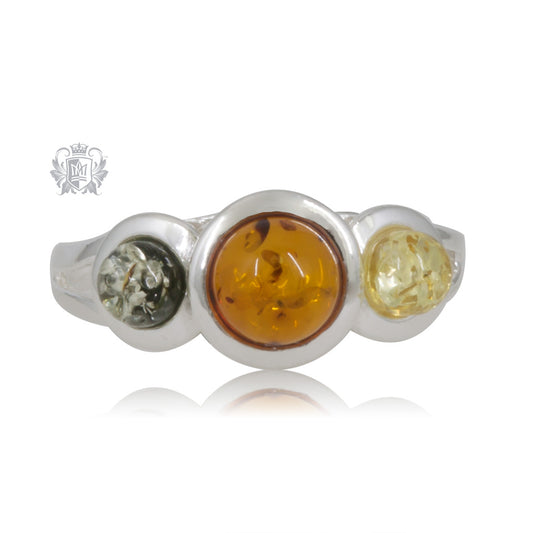 Amber Trinity Ring
