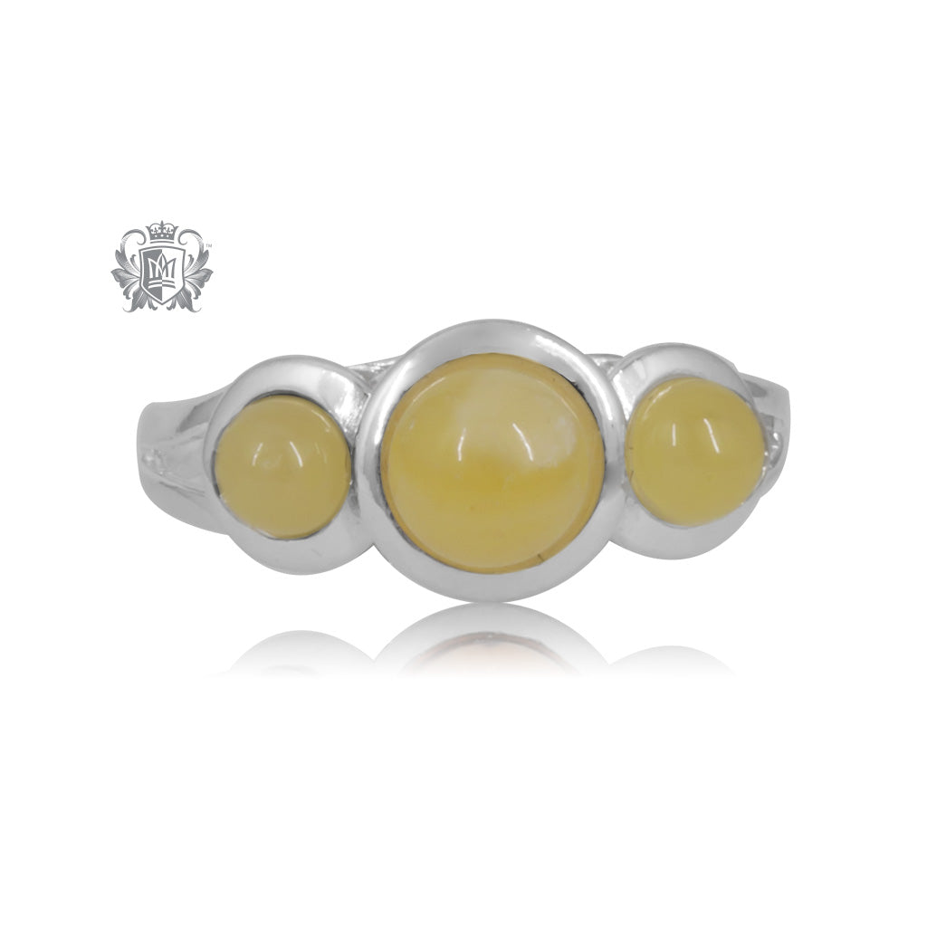 Amber Trinity Ring