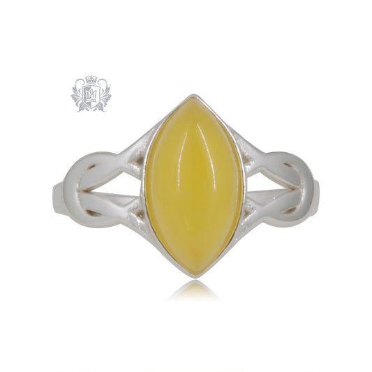 Amber Infinity Ring