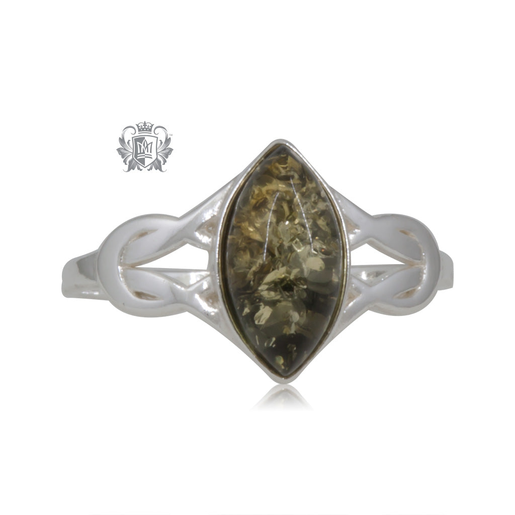 Amber Infinity Ring