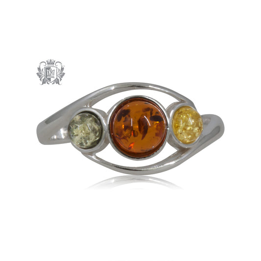 Love Trinity Amber Ring