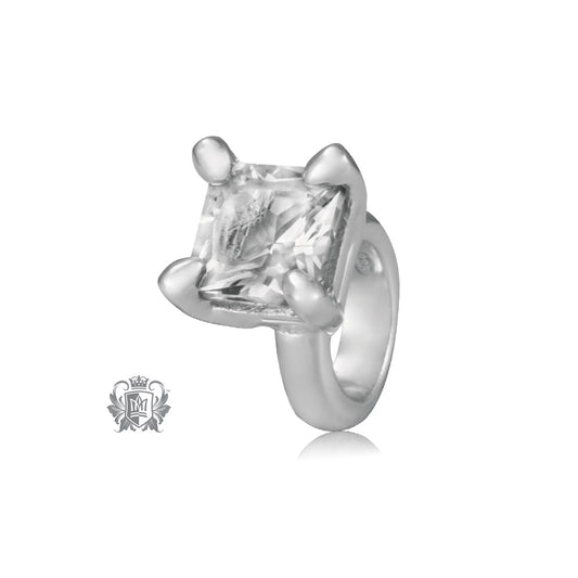 Cubic Prong Set Embrace Charm