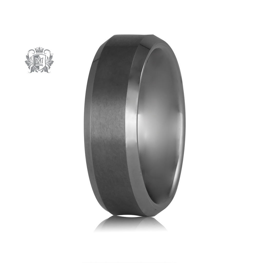 Tungsten Brushed Comfort Fit Band Metalsmiths Sterling