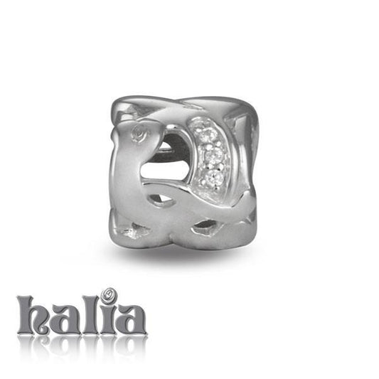 Letter Q -  Sterling Silver with Gemstones