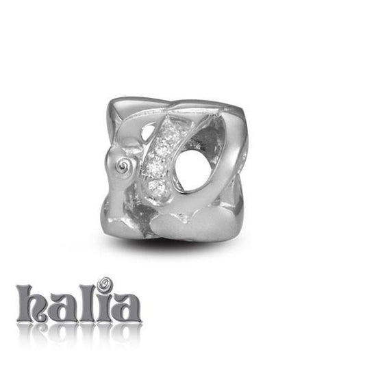 Letter U -  Sterling Silver with Gemstones