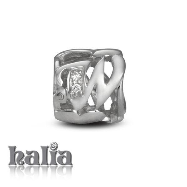Letter W - Sterling Silver with Gemstones