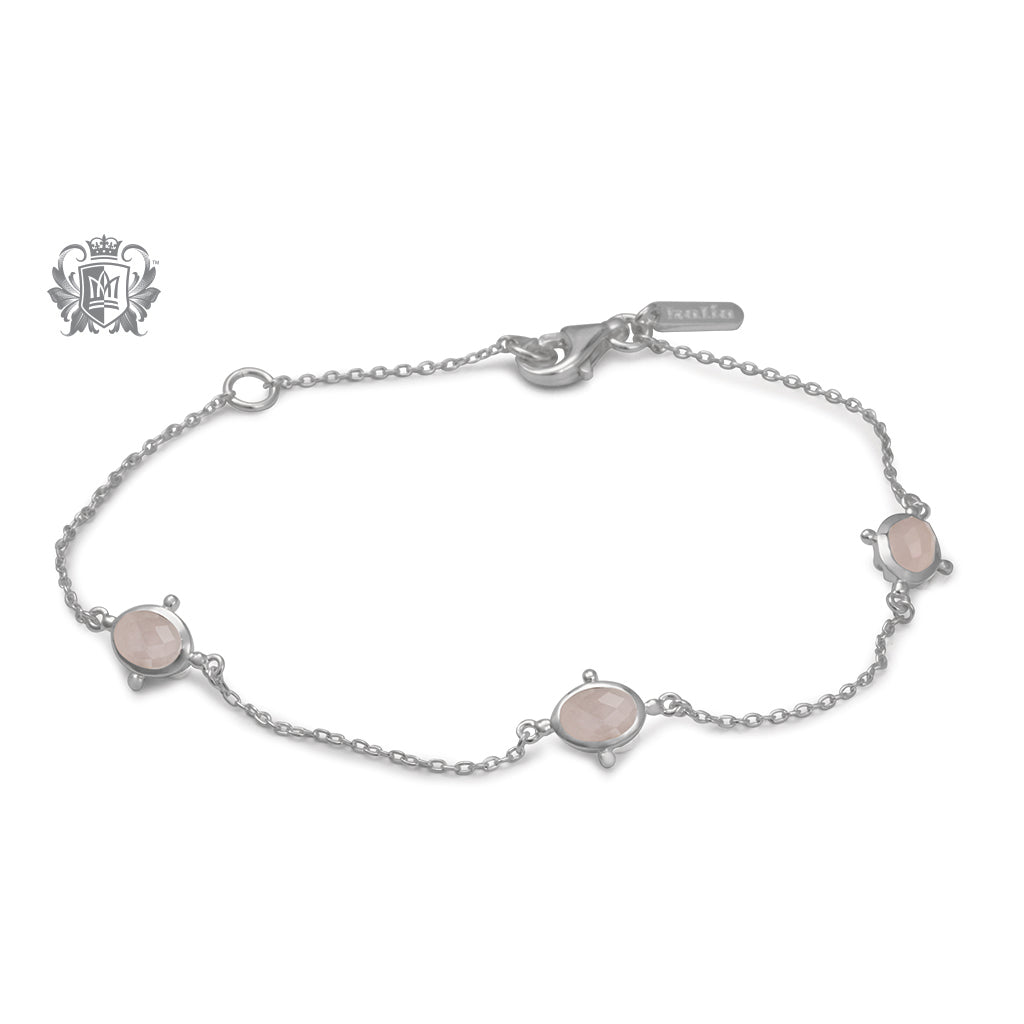 Checker Cut Oval Bracelet
