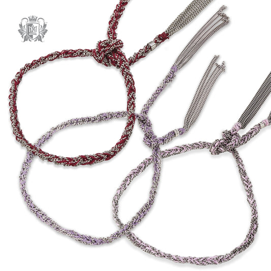 Sterling Silver Silk Knotted Bracelet