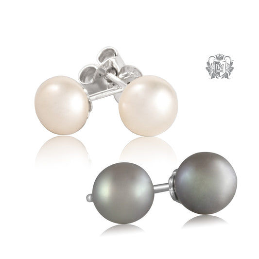 Medium Fresh Water Pearl Studs