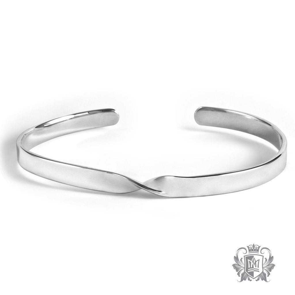 Single Twist Cuff Metalsmiths Sterling Silver Front