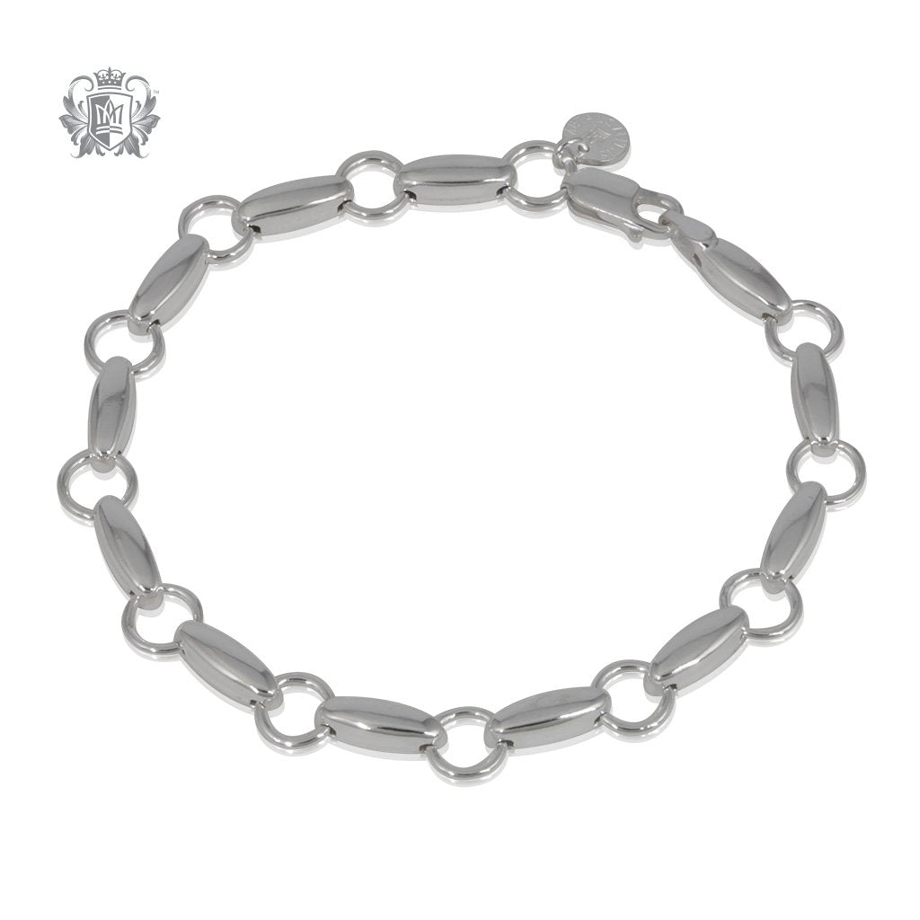 Metalsmiths Sterling Oval Dome Link Bracelet