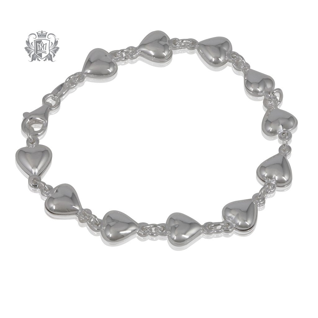 Large Heart Link Bracelet