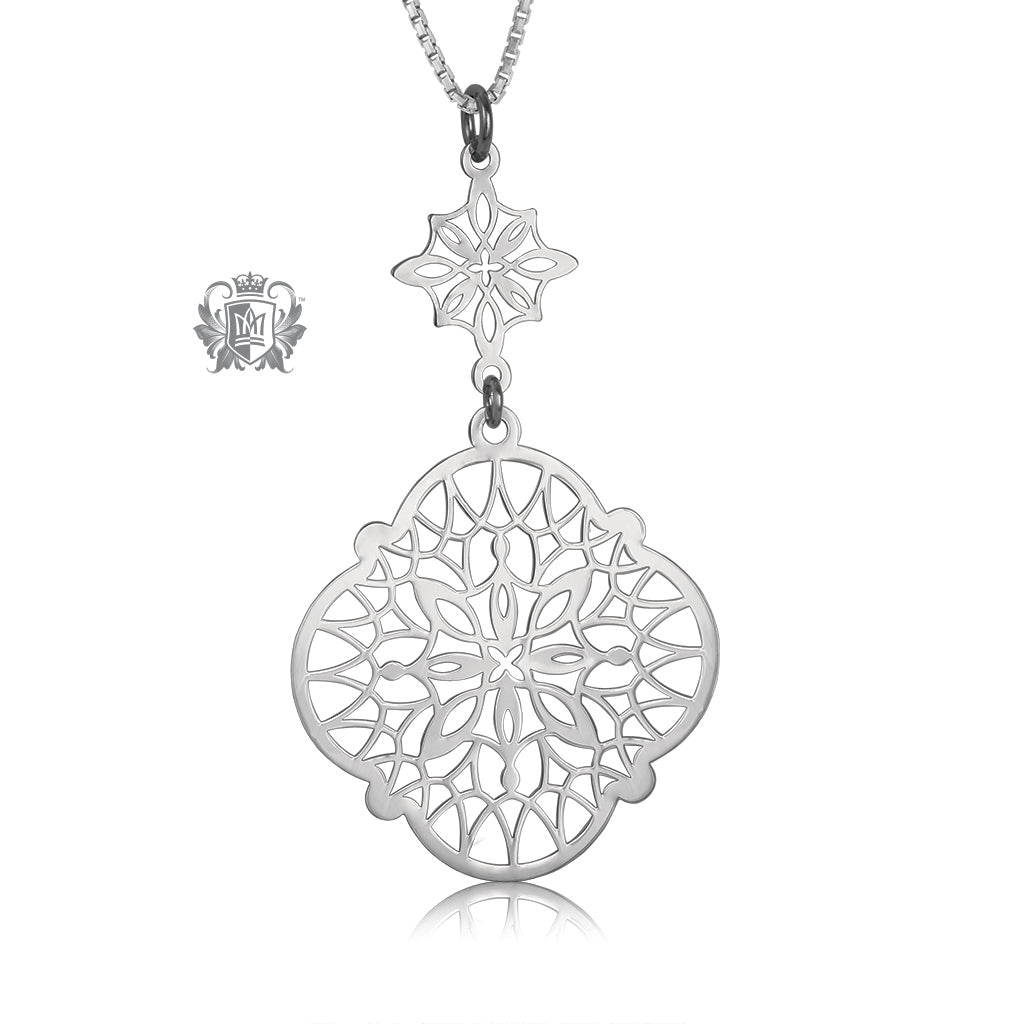 Double Scroll Pendant