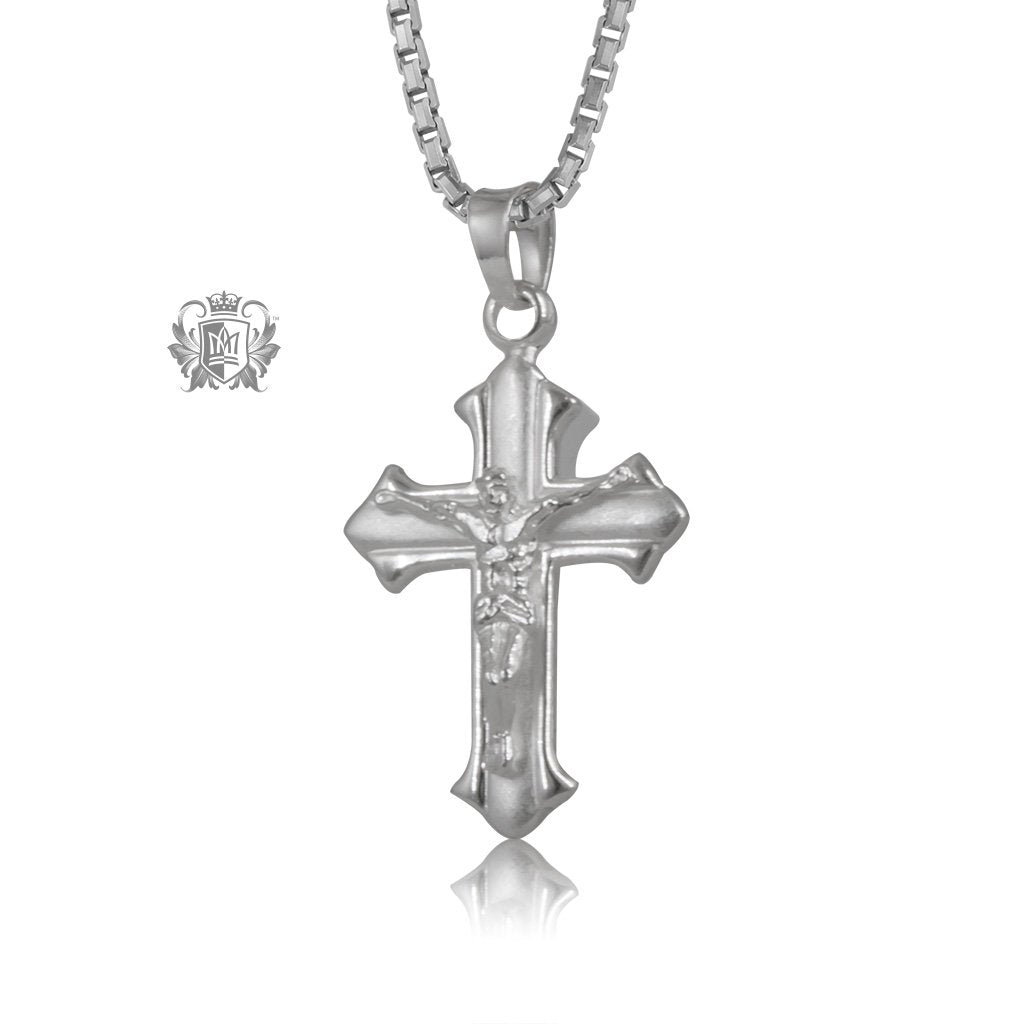 Brushed Crucifix Pendant