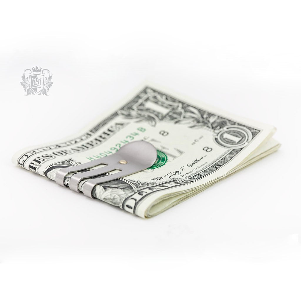 Stainless Steel Money Clip with Gold Dipped Dot - Metalsmiths Sterling‚Ñ¢ Canada