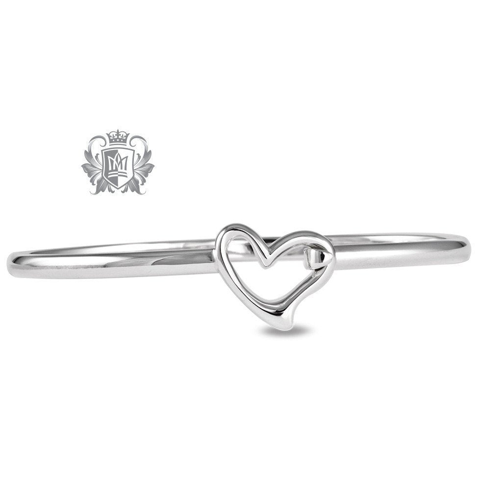 Wave Heart Hook Bangle - Metalsmiths Sterling‚Ñ¢ Canada