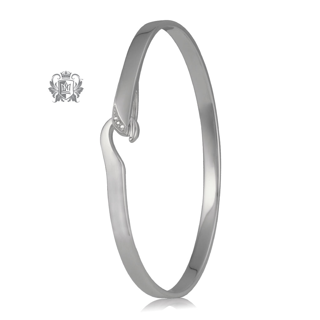 Hook Bangle with Diamonds – Metalsmiths Sterling
