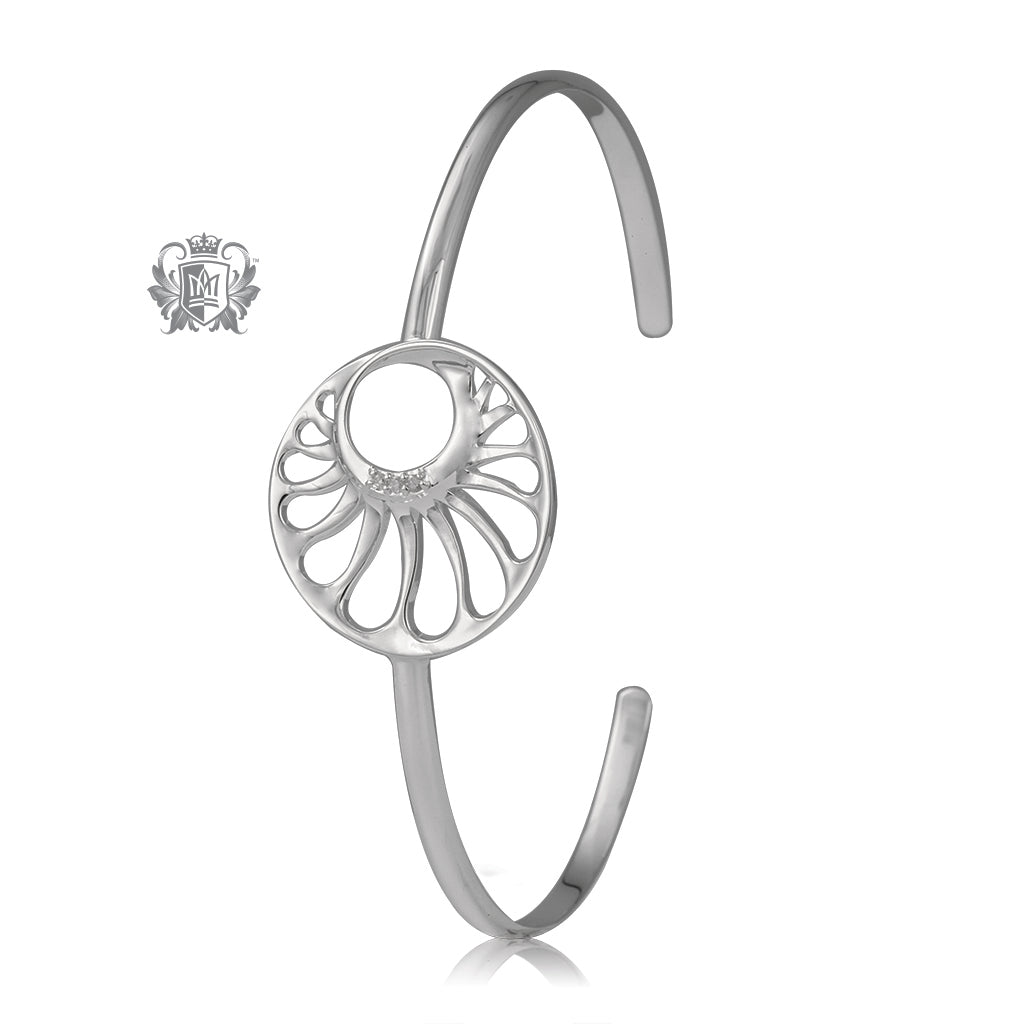 Summer Solstice Bangle with Diamonds