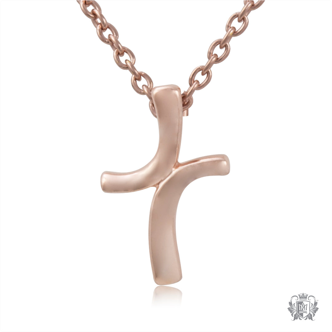 Rose Gold Dipped Faith Pendant