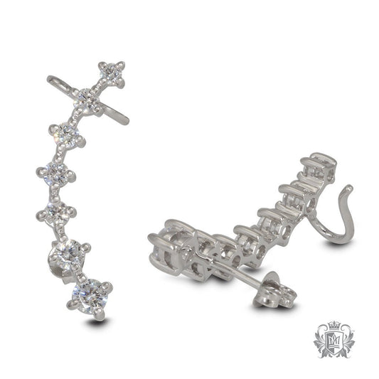 Metalsmiths Sterling Silver Graduated Ear Crawlers side