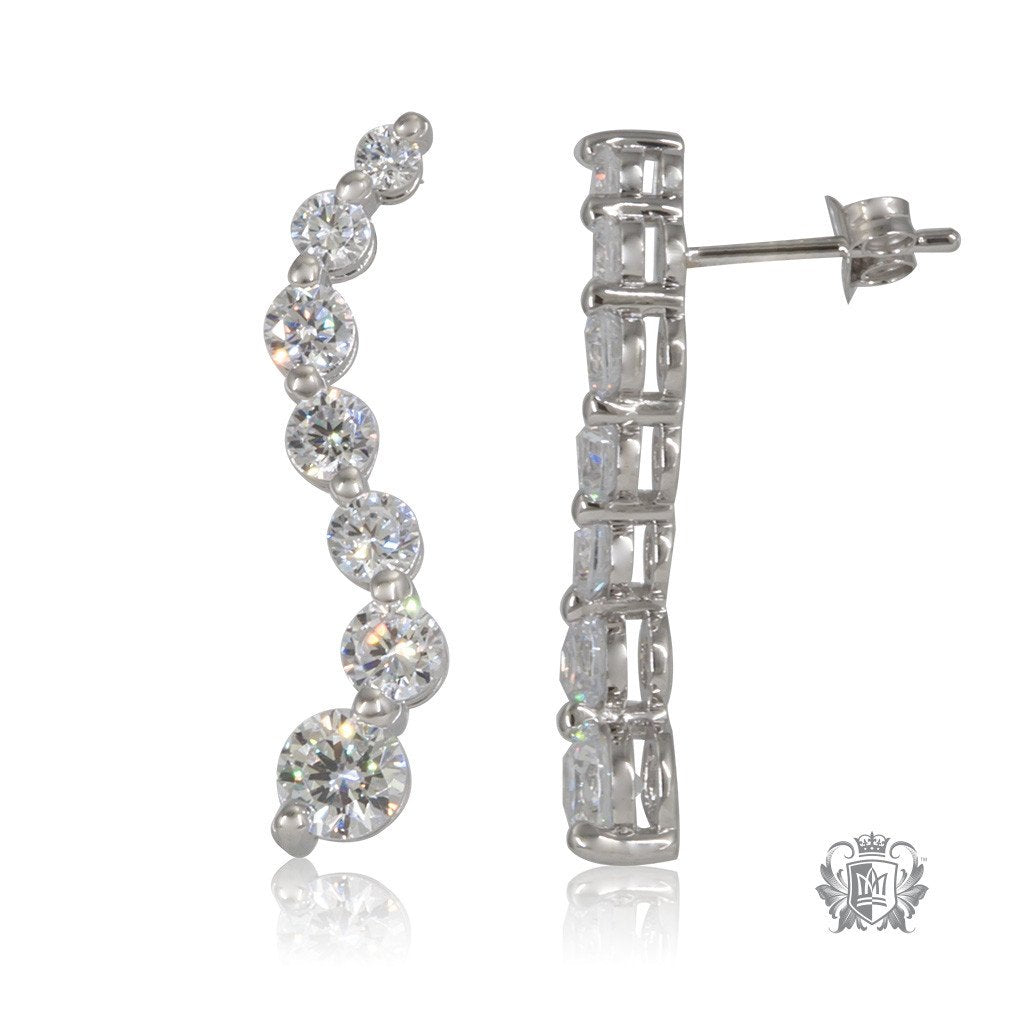 Graduated Cubic Earrings - Metalsmiths Sterling‚Ñ¢ Canada