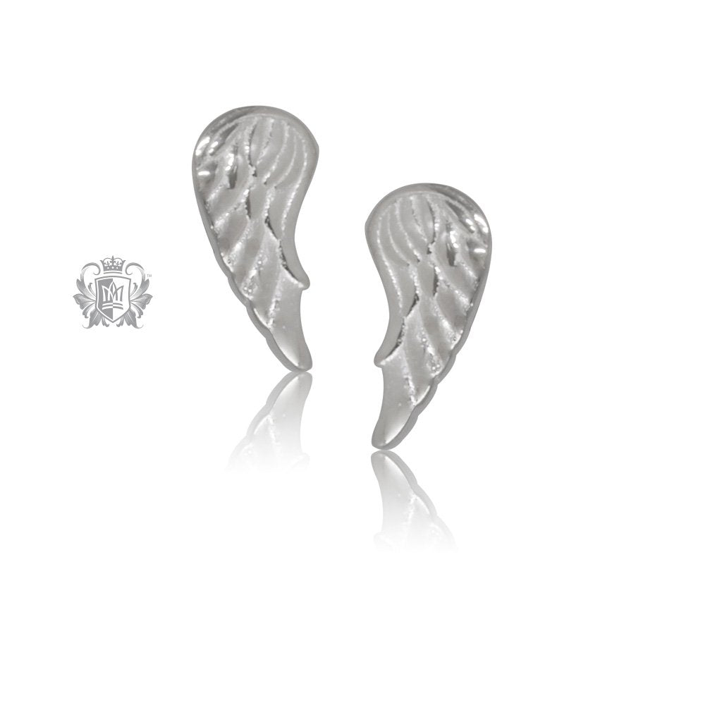 Sterling Silver Wing Studs Earrings