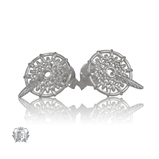 Dreamcatcher Stud Earrings Metalsmiths Sterling Silver
