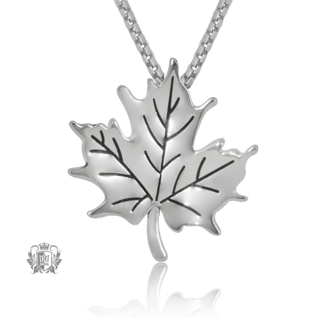 Metalsmiths Sterling Silver Natural Maple Leaf Pendant