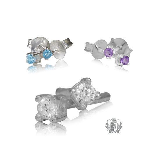 Small Prong Set Studs