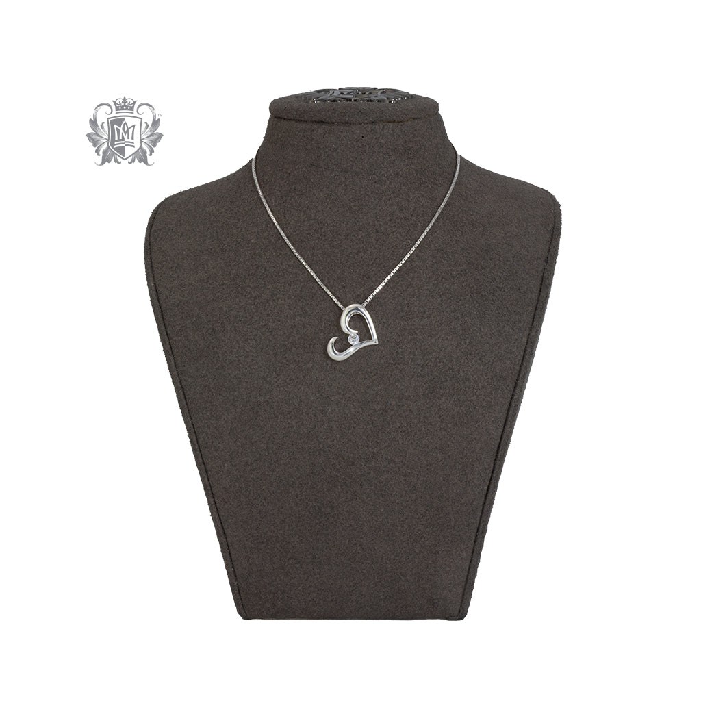 Moderna Freeform Heart Cubic Pendant